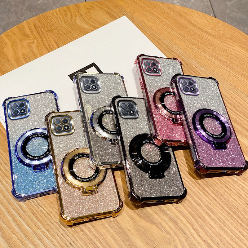 เคส OPPO A73 5G เคสไฟฟ้าแฟลชสี่มุมป้องกันการตกเคสโทรศัพท์แบบนุ่ม DDSJ