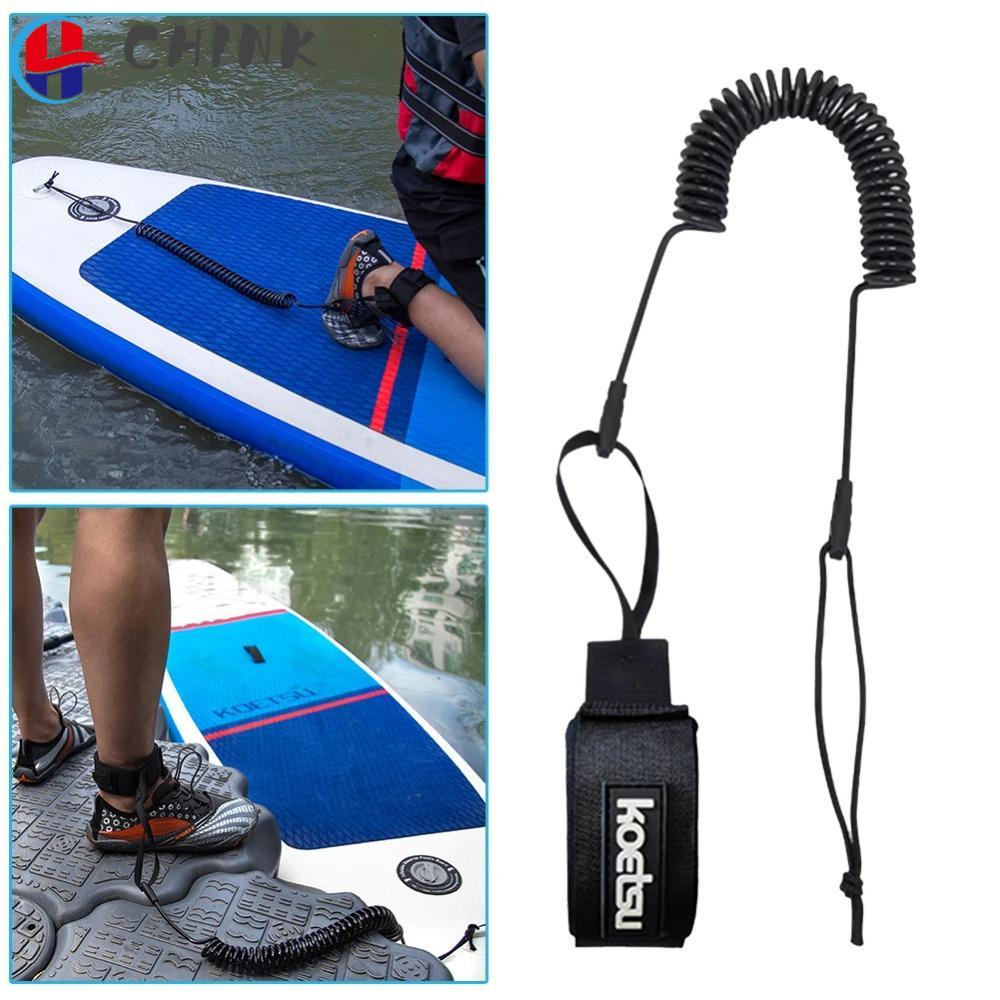 CHINK Sup Board Foot Leg Rope, Surfing Stand UP Practical Surfing Safety Hand Rope, TPU Elastic Coil