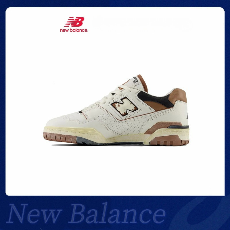 New Balance NB 550 Beige รองเท้าวิ่งตัดต่ำสำหรับทั้งผู้ชายและผู้หญิง