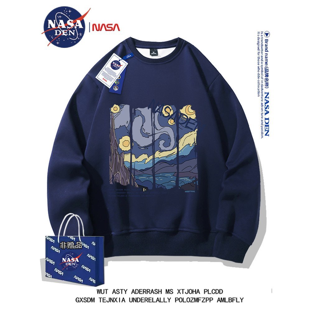 Co-Branded Heavy American Long-Sleeved Sweater สไตล์ขนแกะซับหนาลําลองหลวมเสื้อแจ็คเก็ต BF