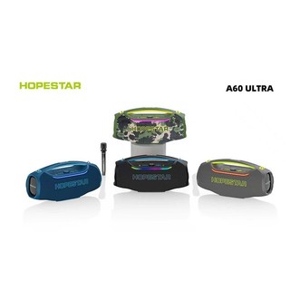 HOPESTAR ลำโพงบลูทูธ A60 ULTRA 450W แถมไมค์1อัน มีไฟRGB ปรับเบสได้3ระดับ ของแท้100%