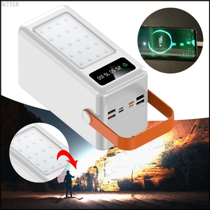 BETT DIY 35-Slot 18650 เคสเฉพาะพร้อมฟังก์ชั่นไฟฉาย LED สําหรับการผจญภัยกลางแจ้ง