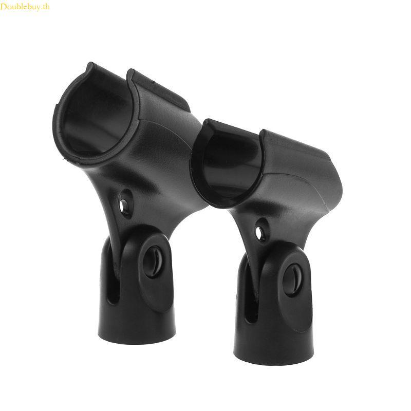 Doublebuy Microphone Mic Clip Holder for Mic Stand Black