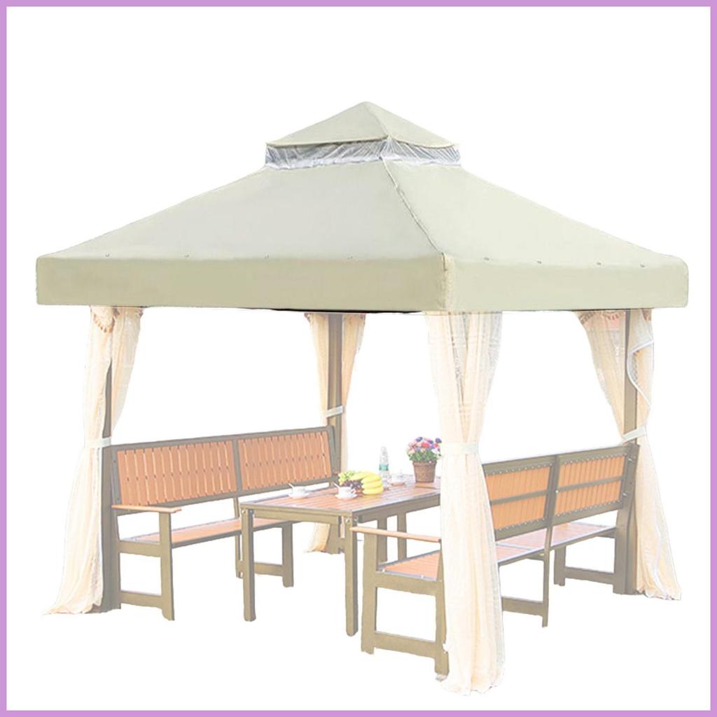 Gazebo เปลี่ยน Canopy Gazebo เปลี่ยน Canopy ฝาครอบด้านบนหลังคา Hardtop 10X10Ft Shade สําหรับย่าง Pat