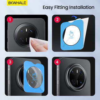 BKWHALE HD กล้อง Protector กระจกนิรภัยสําหรับ Huawei Mate80 Mate70 Mate60 Pro + Nova14 Nova13 Nova12 Ultra Honor 200 300 Magic7 Pro เต็มหน้าจอครอบคลุมเลนส์ใสฟิล์มป้องกัน