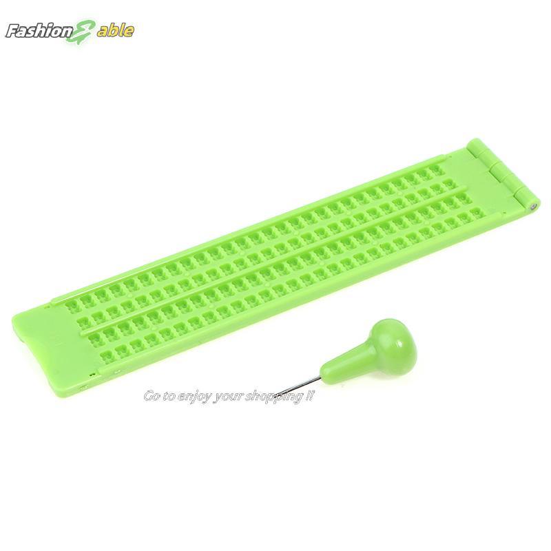 Fashion.shop03 Plastic Braille Writing Slate School Portable Practical With Stylus Practice CAD