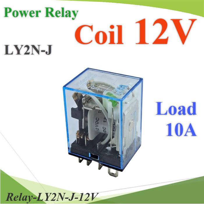 รีเลย์ 8 ขา คอยล์ 220VAC ตัดต่อวงจรไฟฟ้า 10A 240VAC หรือ 28VDC พร้อมฐาน PTF-08A-BASE ครบชุด