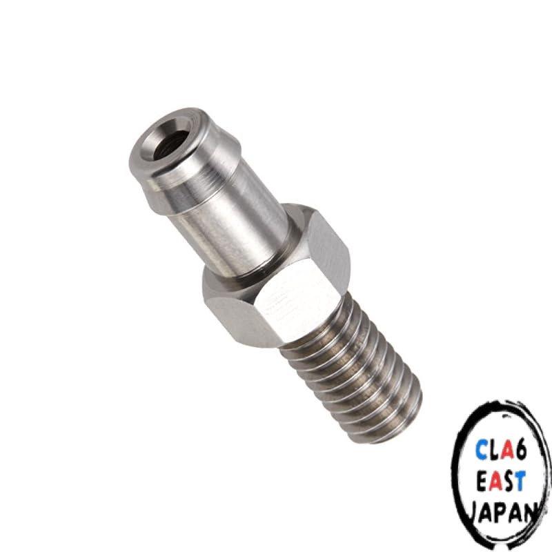 KITACO Nipple (M6×P1.0/Stainless Steel/1 piece) Universal for 5mm Hose K-CON 0900-990-90006