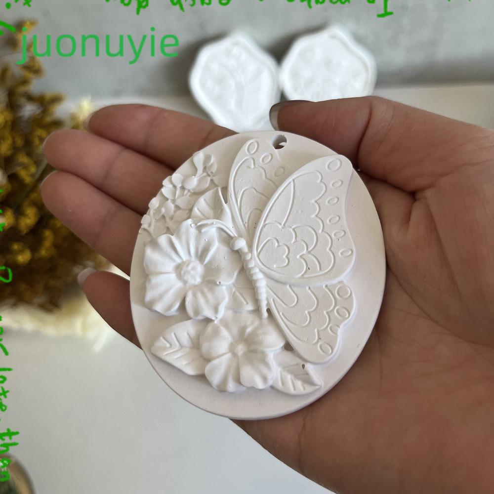 JUONUYIE Resin Mould, DIY Flower/Butterfly Flower Silicone Wax Tablets Molds Plaster