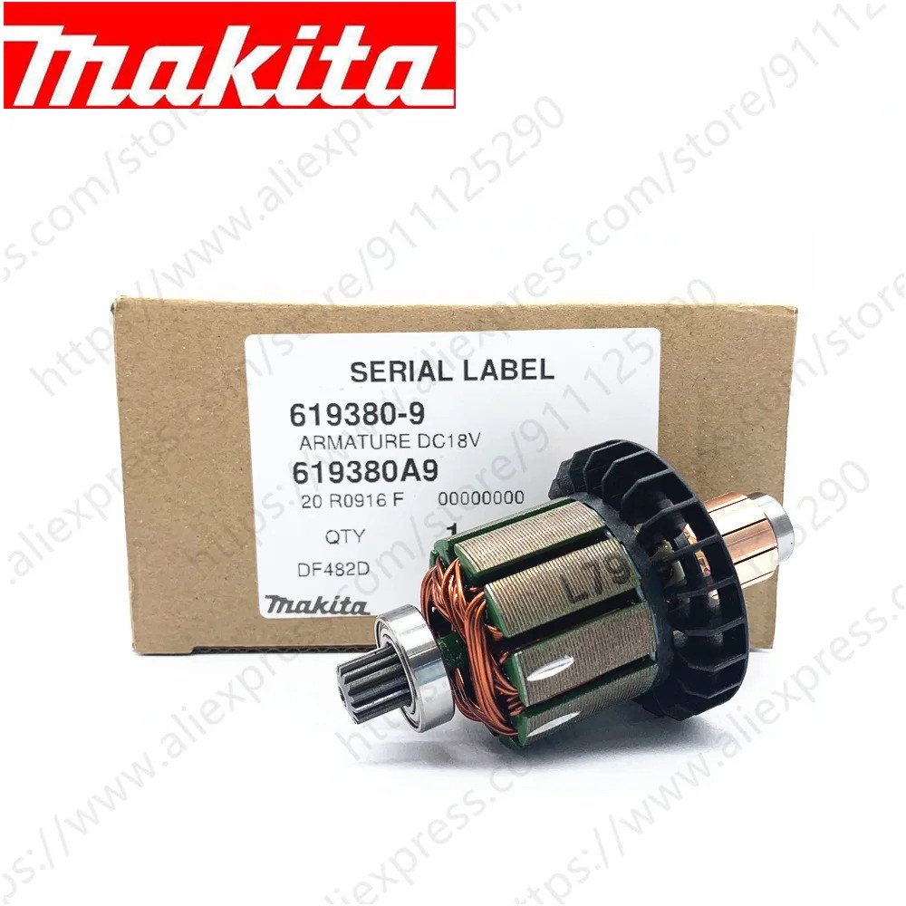 โรเตอร์ Armature สําหรับ Makita DHP482RAE DF482D DDF482RME DHP482RME DDF482Z DHP482RFE DHP482Z 61938