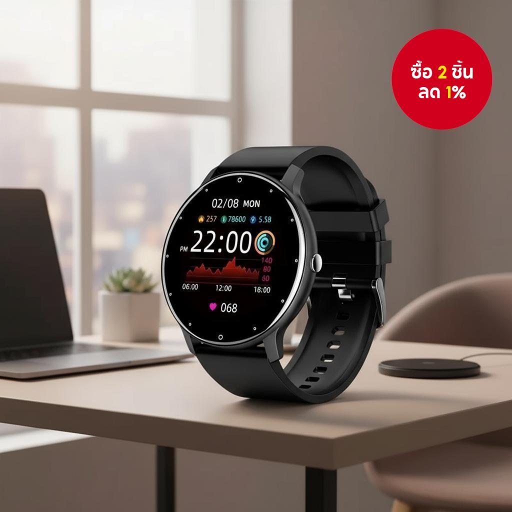 นาฬิกาอัจฉริยะ LAXASFIT 2025 หน้าจอสัมผัส HD กันน้ํา IP67 พร้อมวัดอัตราการเต้นหัวใจ นับจํานวนก้าว