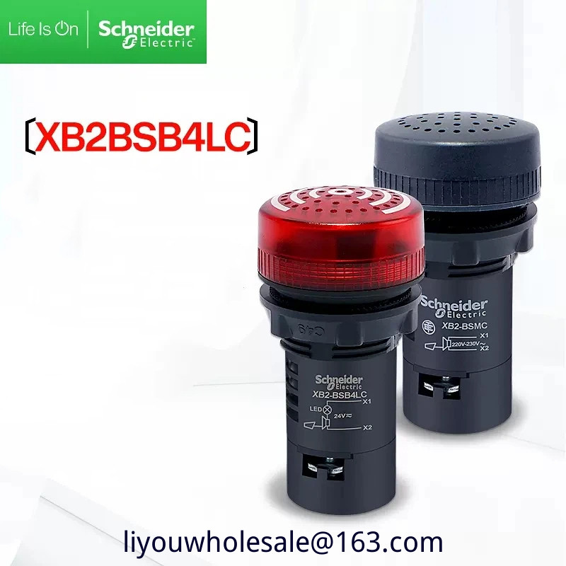Schneider Lighted Buzzer แบบบูรณาการเสียง Light Alarm XB2BSBC LED กระพริบ 220V XB2BSM4LC
