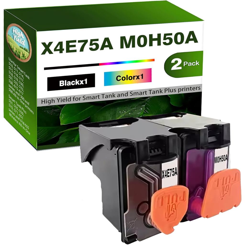 X4E75A M0H50A Print Head Combo Pack GT53 Printhead Use for Smart Tank 500 508 510 511 514 515 516 51