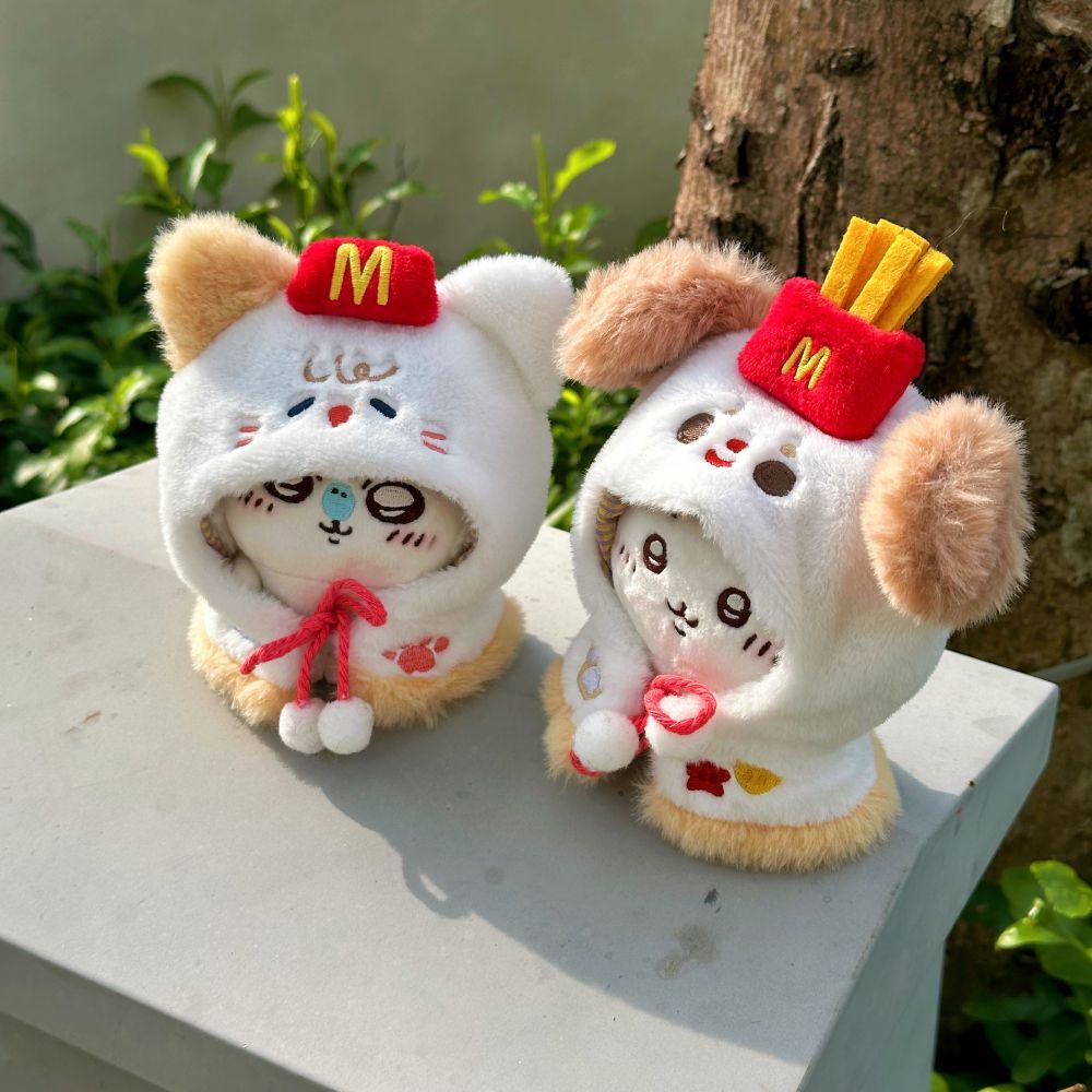 ชุดตุ๊กตา 15cm ชุดตุ๊กตา 10cm Mancobu Original 10CM Cloak All-Match Cotton Doll