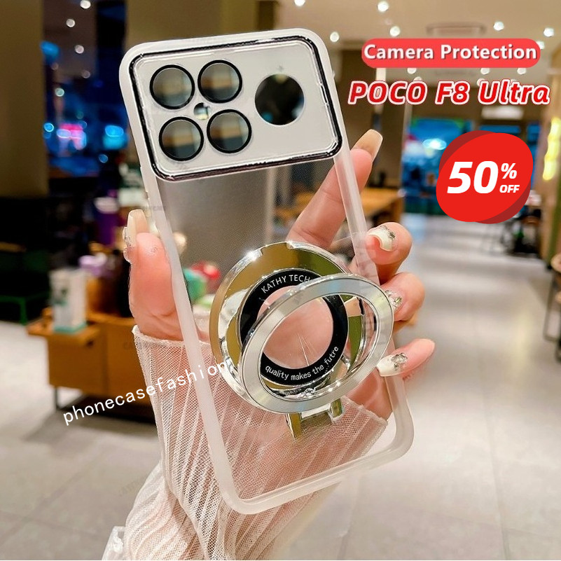 เคสโทรศัพท์สําหรับ Poco F8 Pro Ultra F8Pro F8Ultra 4G 5G 2025 ปลอกขาตั้งแม่เหล็ก Len กล้อง Shcokproo