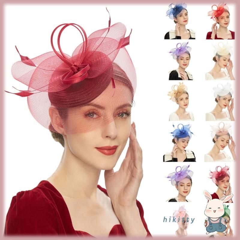 HIK Headwear ผ้าคลุมหน้า Mrs Maisel หมวกสําหรับคริสต์มาสปีใหม่เจ้าสาว 20 S Tophat All-match สําหรับเ