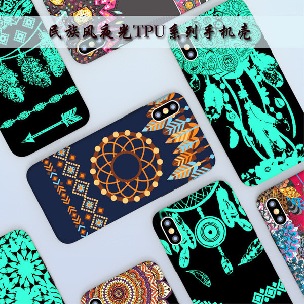 เคส oppo a15 เคส oppo a57 เคส oppo a16 สไตล์สร้างสรรค์เหมาะสําหรับ iphone13 เคสโทรศัพท์เรืองแสง tpu 