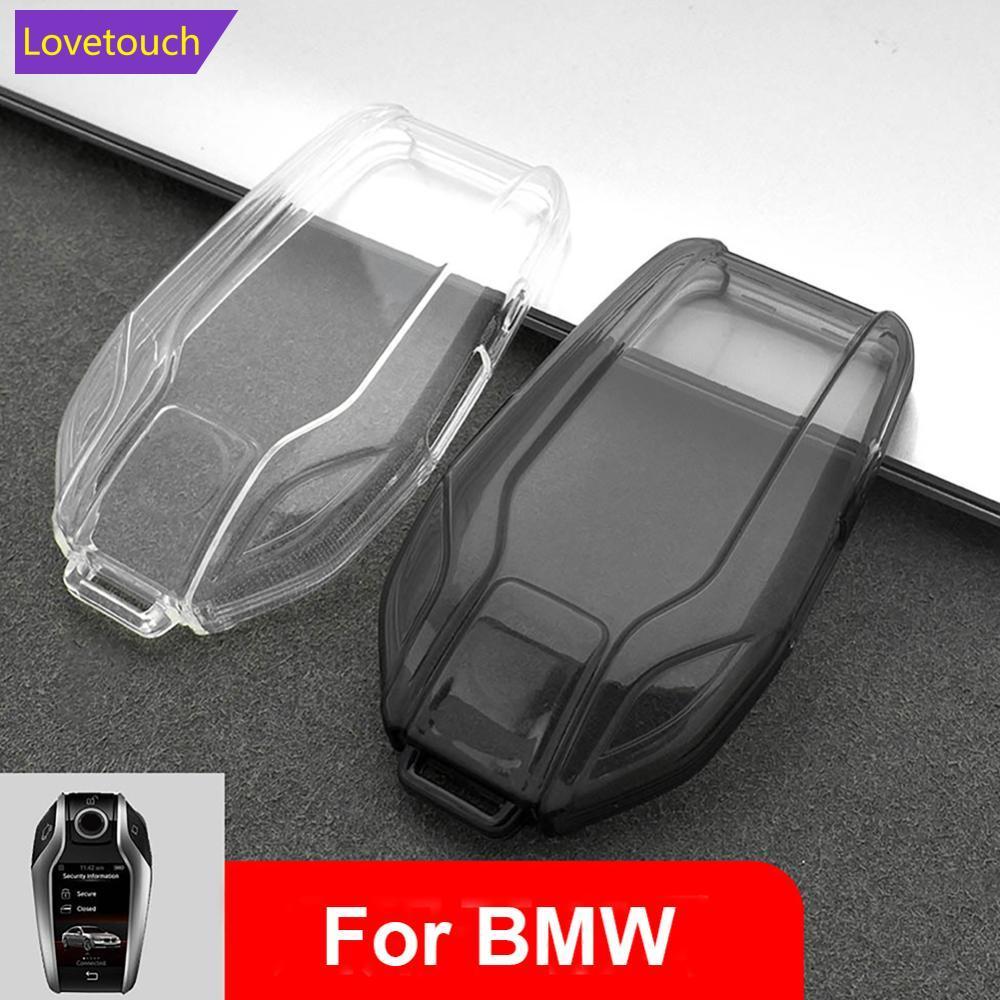 LOVETOUCH TPU โปร่งใสกุญแจรถรีโมทคอนโทรลฝาครอบป้องกันอุปกรณ์เสริมอัตโนมัติสําหรับ BMW X3 X4 G02 G05 
