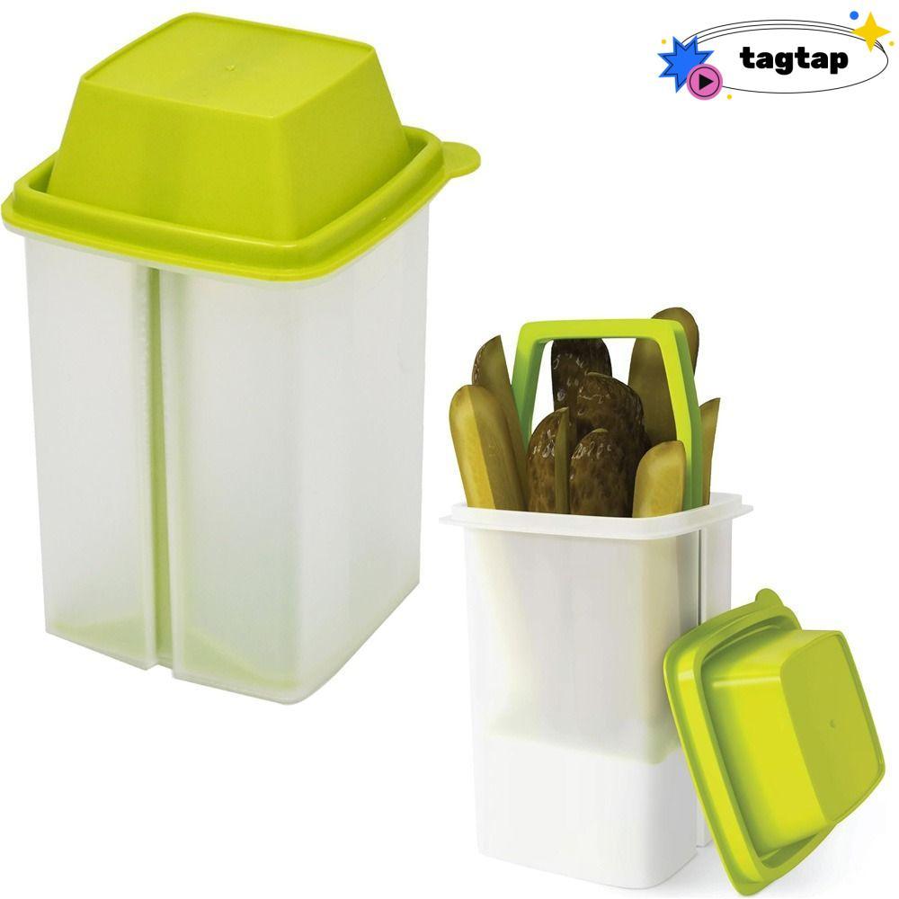 INNEW ผักดองพร้อมตะแกรงกรอง, BPA ฟรีพร้อมฝาปิดผักดอง, คุณภาพสูงนํากลับมาใช้ใหม่ได้ Mess-Free Storage