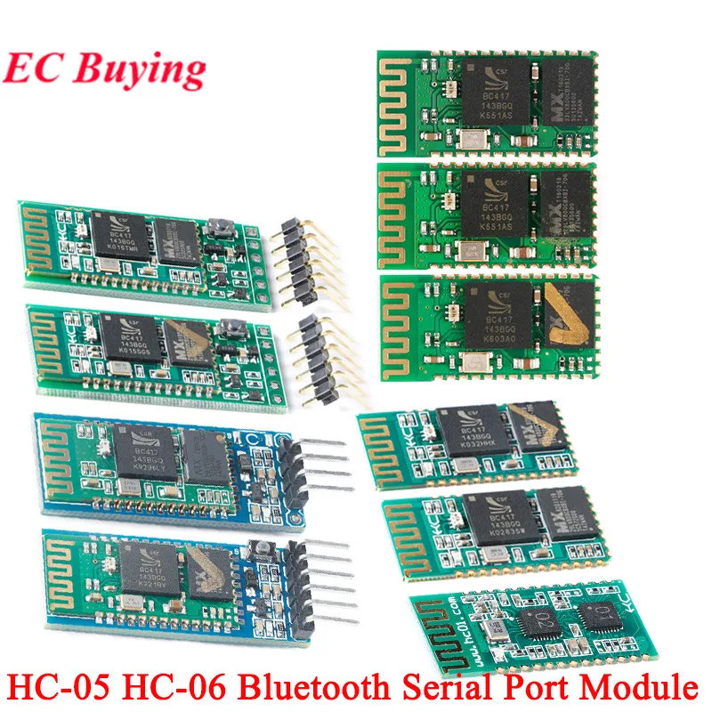 HC-05 HC-06 RF ไร้สายบลูทูธ Transceiver Master-Slave โมดูล HC-02 HC05/HC06 Serial Port Converter อะแ