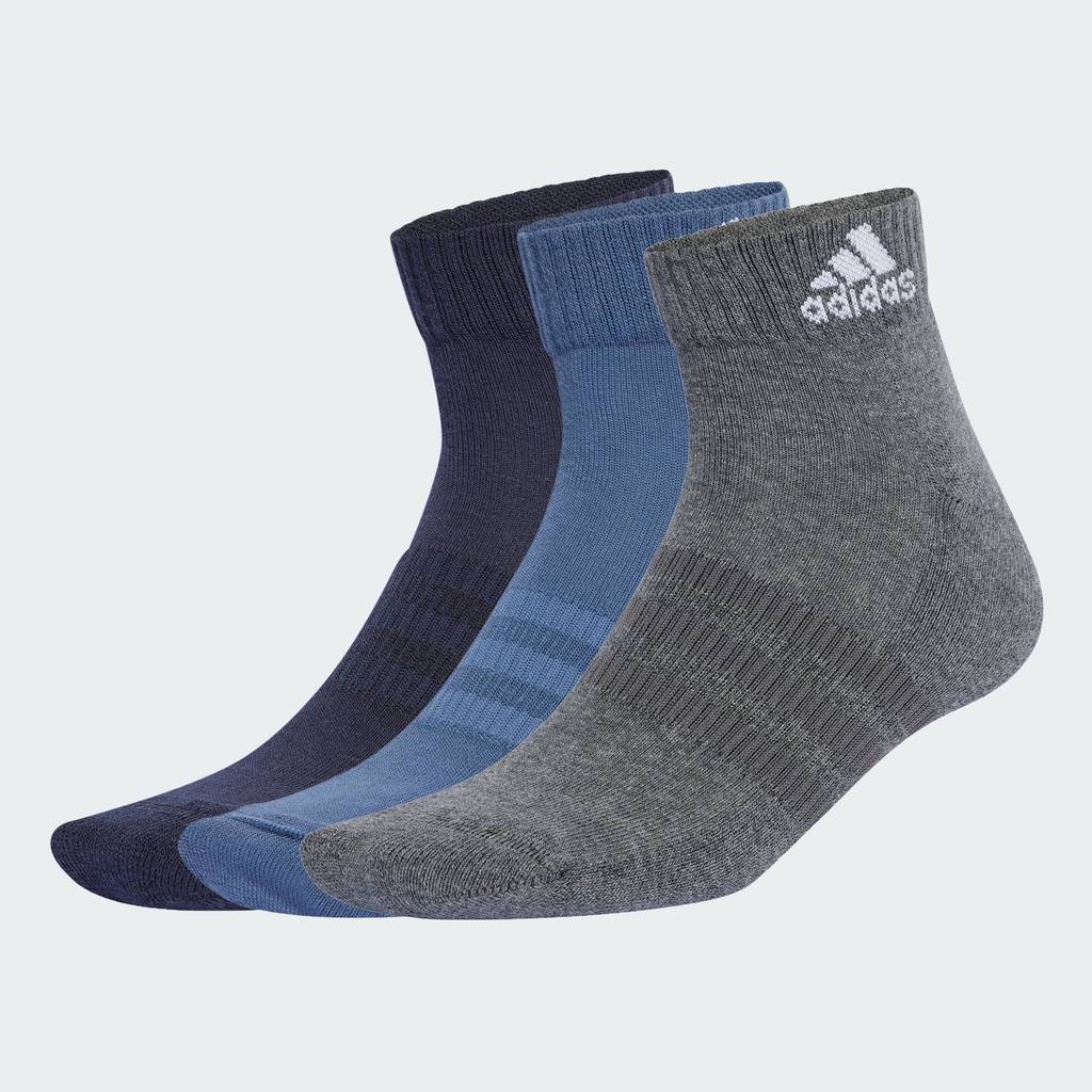 adidas ไลฟ์สไตล์ ถุงเท้ากีฬาหุ้มข้อนุ่มสบาย (3 คู่) Unisex สีน้ำเงิน IP0403