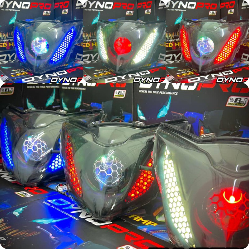 DYNOPRO LC135 V2-V7 VENOM PROJECTOR HEADLAMP 888 (โคมไฟนักบินด้านข้างพิเศษพร้อม)