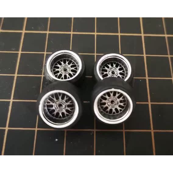 Mile Model Play 1/43 BBS LM ดุมล้อ 13 มม. เส้นผ่านศูนย์กลางรวมสีล่วงหน้า