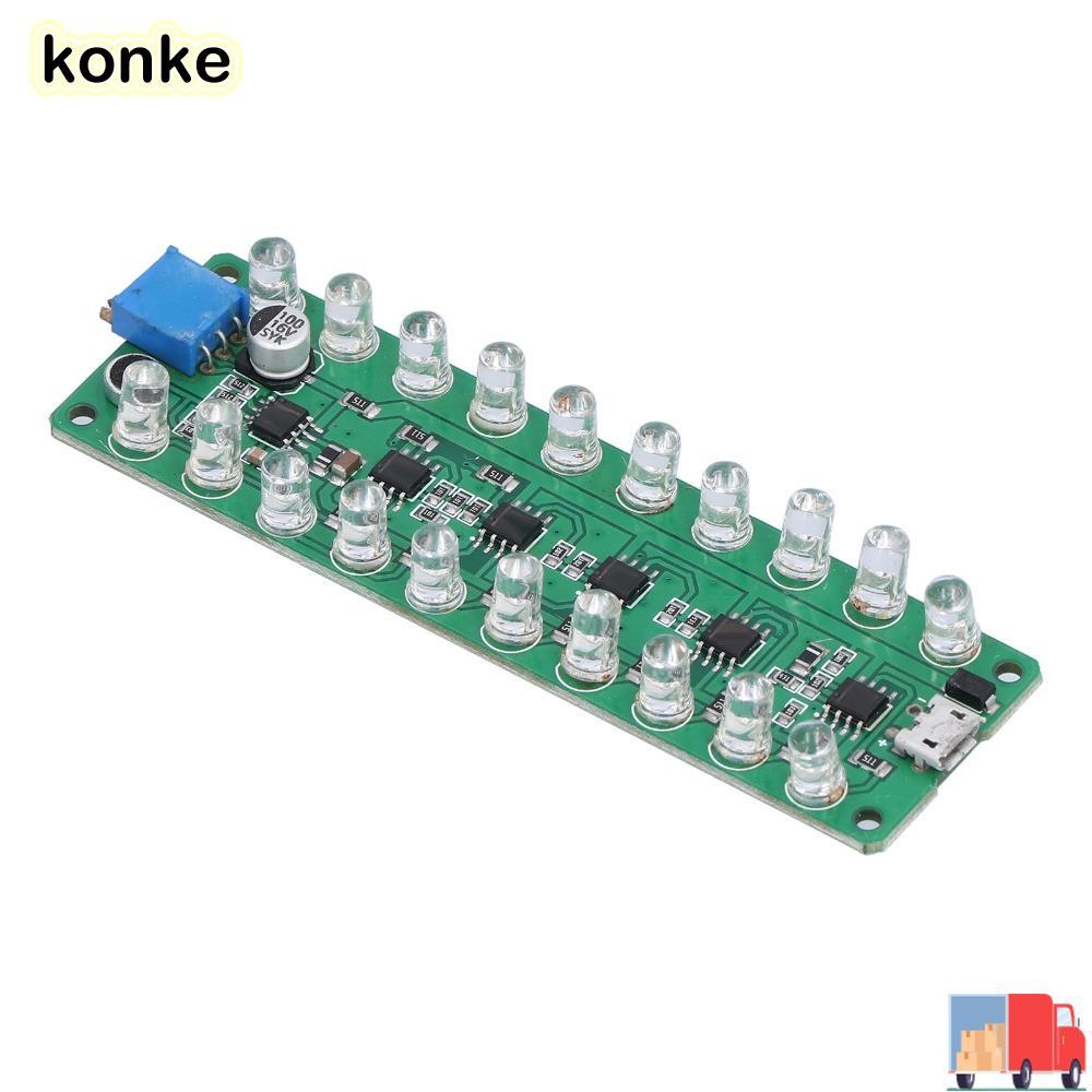 KONKE LED VU Meter, การควบคุมด้วยเสียงการเชื่อมต่อย้อนกลับป้องกัน VU Meter, LED ระบุ Melody Light จอ