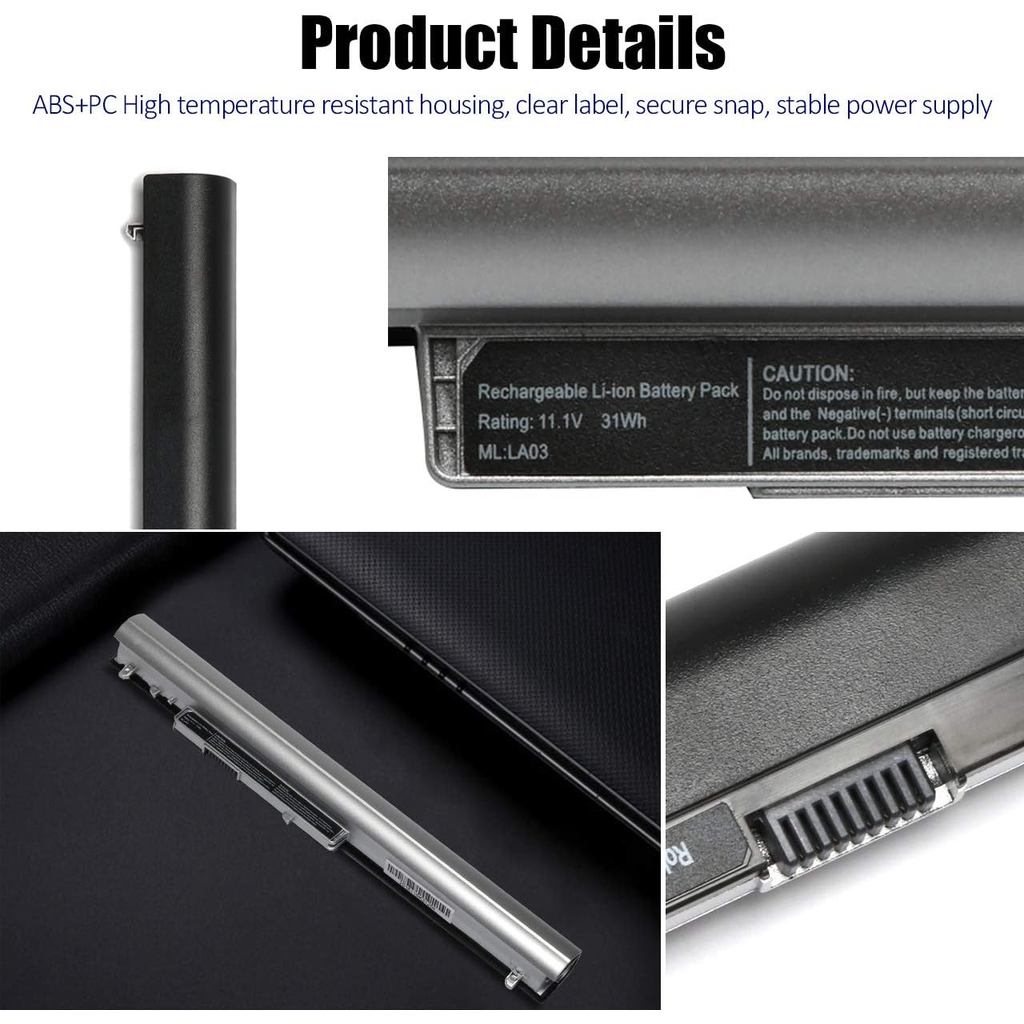 New LA03 LA03DF 776622-001 Laptop Battery for HP 15-f272wm 15-f222wm 15-f233wm 15-f039wm 15-f010dx 1