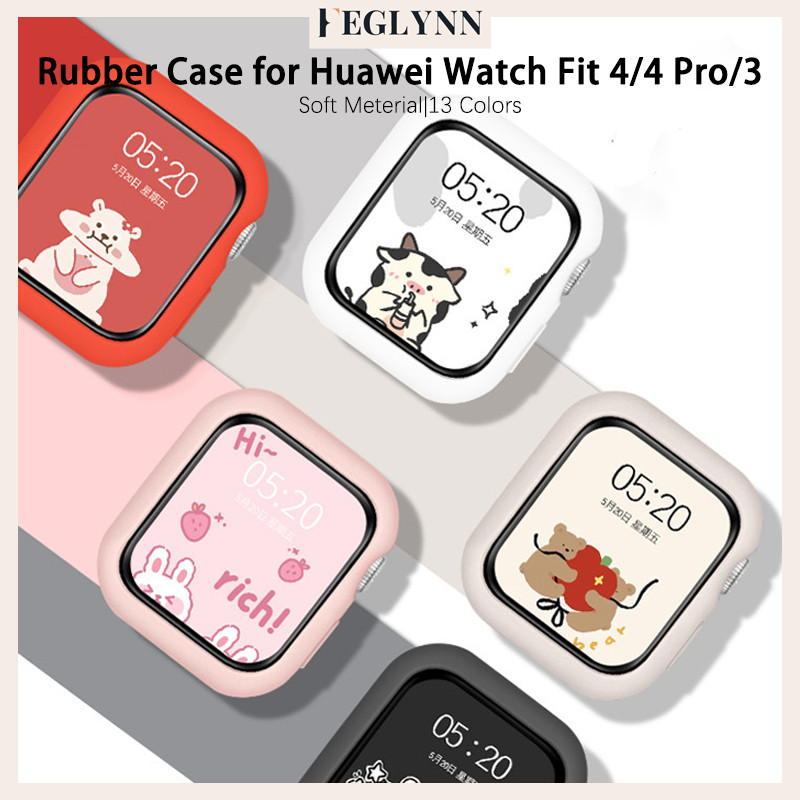 เคส for Huawei Watch Fit 5 4/Huawei Watch Fit 5 4 Pro เคส Anti-Scratch ซิลิโคนป้องกันหน้าจอ for Smartwatch Huawei Fit 3