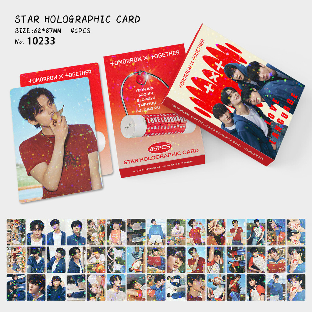 45 ชิ้น Gypsophila Photocards TXT Single Love Language Merchandise Star Card LOMO Flash Card MI122