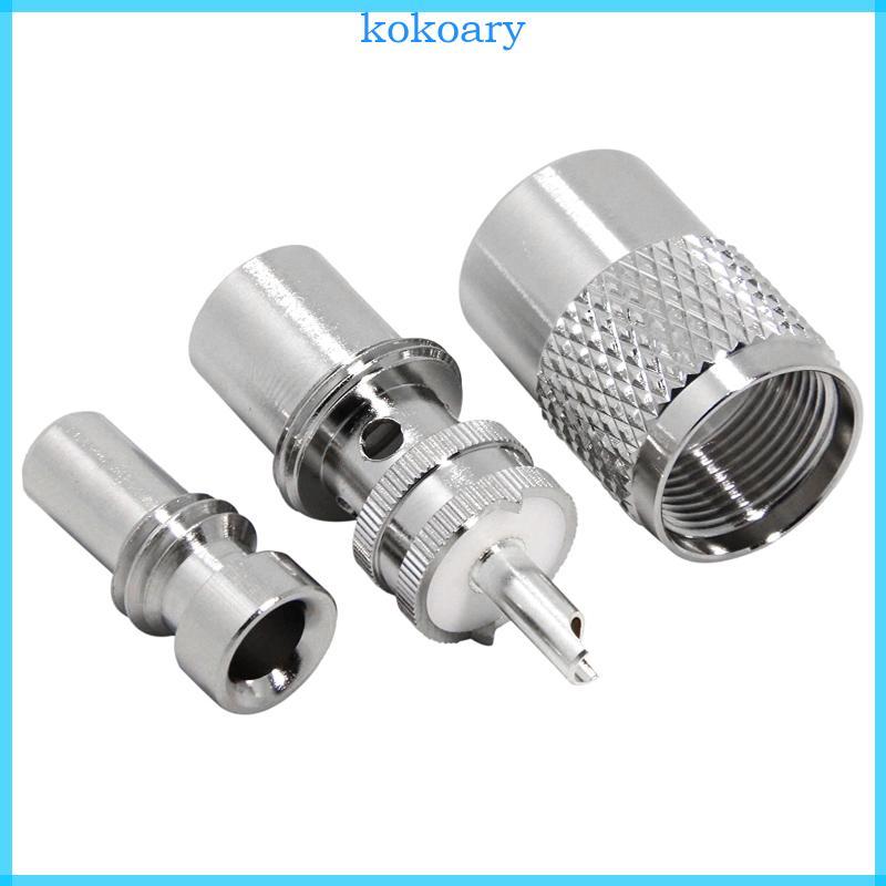 KOK PL259 CB เสาอากาศวิทยุปลั๊กตัวผู้สําหรับ RG8X RG59 RG8