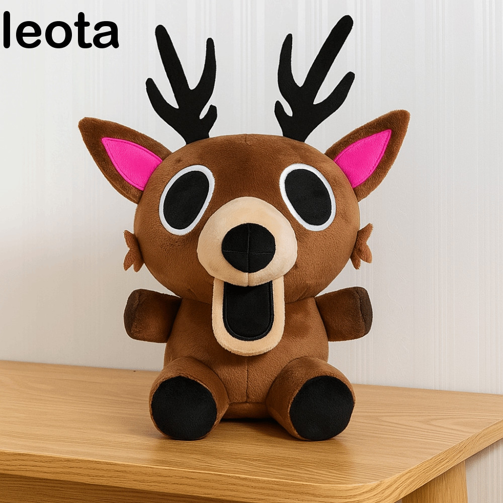 LEOTA Deer Plush Doll, Soft Funny Game 99 Nights In The Forest Peripherals Toy, Game Character 99 Ni