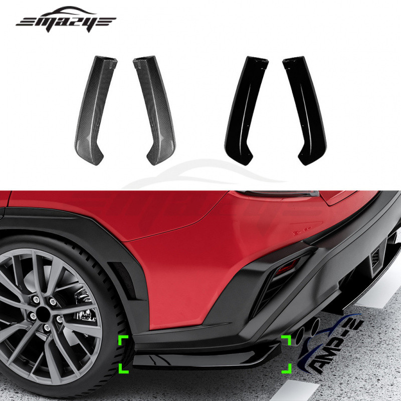 เหมาะสําหรับ SubaruWRX SabaruWRX STI VB 2022 + ด้านหลังกันชนด้านหลังมุมรถสติกเกอร์สปอยเลอร์การปรับเป
