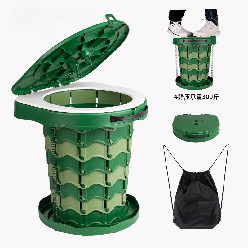 CLS ห้องน้ําพับได้กลางแจ้งแบบพกพาพับสตูล Camping ห้องน้ํามือถือ Camping Self-Driving Touring รถห้องน