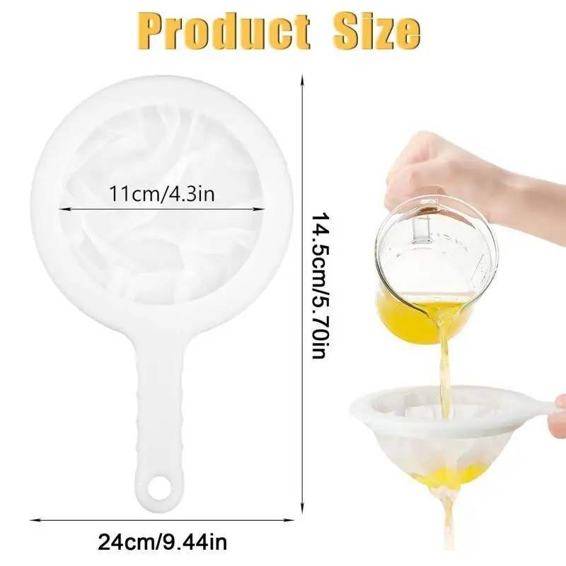 100/200/400 ตาข่ายครัวนํามาใช้ใหม่กรองกระชอน-อัลตร้าไฟน์ล้างทําความสะอาดได้ช้อนตะแกรง-ไนลอนถุงกรอง-สําหรับอาหารนมถั่วเหลืองชากาแฟน้ํา - รูปที่ 7