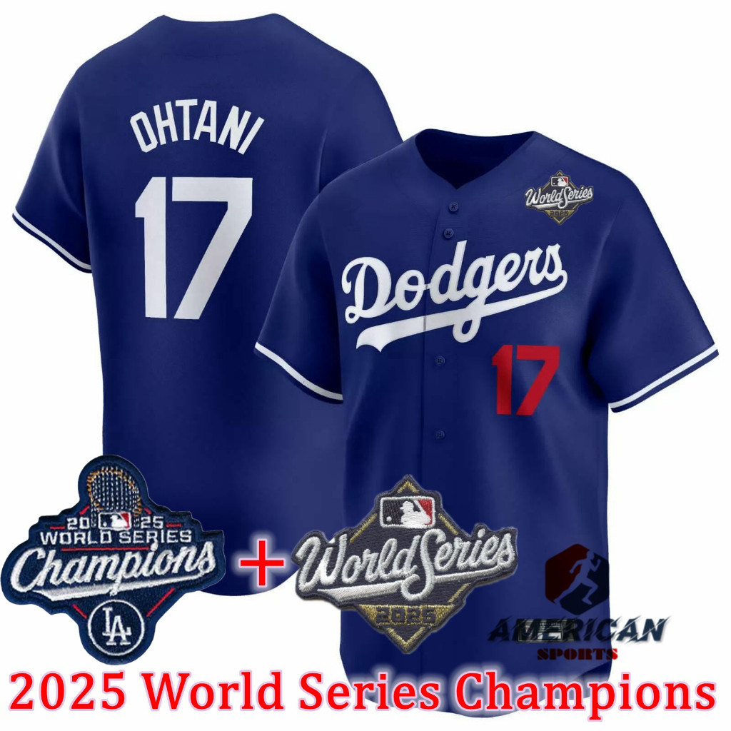 Mens LA Dodgers Shohei Ohtani Blue Baseball Jersey