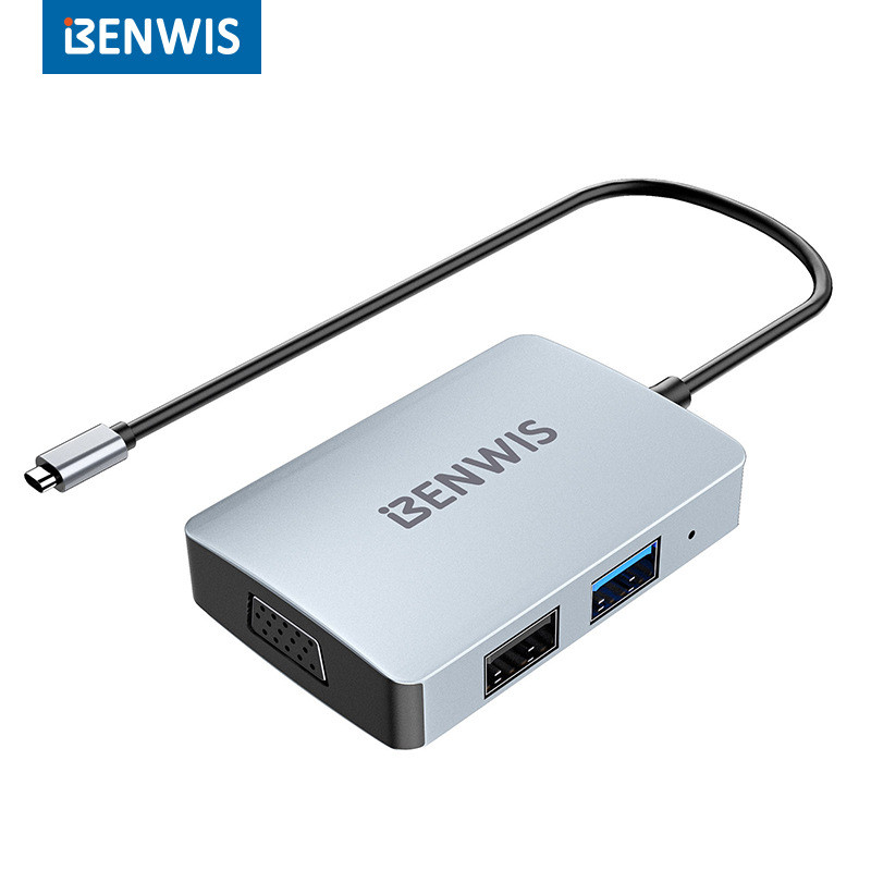 BENWIS ประเภท c hub Docking Station usb Five-in-One คอมพิวเตอร์ Converter Splitter Docking Station D