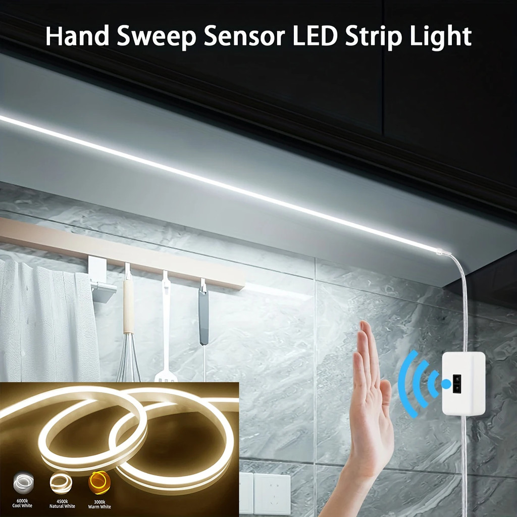 นีออน LED Light Strip 5V USB สมาร์ท Gesture Sensor Dimmer สวิทช์ซิลิโคนกันน้ํานีออนป้ายเชือก Tupe ตกแต่งห้อง