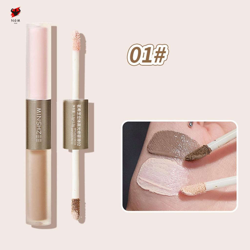 Dual Ended Liquid Highlighter และ Contour ปากกาสําหรับ Face 3.6G ด้วย Smooth Blendable สูตรเหมาะสําหรับสะพานจมูก Cheekbones - รูปที่ 7