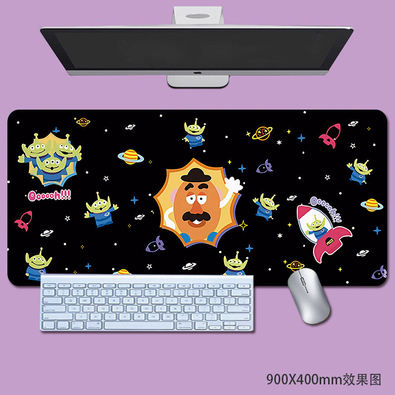 Toy Story แผ่นรองเมาส์ Stitch Winnie the Pooh ขนาดใหญ่การ์ตูนน่ารักแผ่นรองโต๊ะสาวนักเรียนแผ่นรองแป้นพิมพ์คอมพิวเตอร์แผ่นรองโต๊ะ - รูปที่ 7