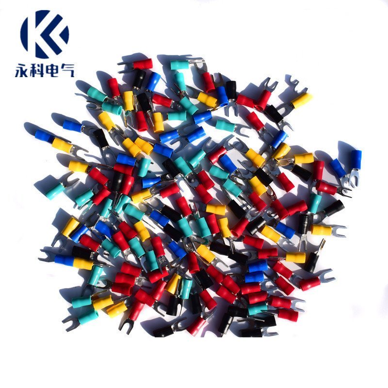 SV1.25-5 Connector Terminal Pin ประเภท Terminal U ประเภท 0.5 SV1-5 หนา Y ประเภทเย็นกดทองเหลืองสีแดงท