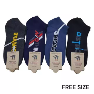 ถุงเท้าข้อสั้น เนื้อผ้าดีใส่สบาย ขนาดfree size ใส่ได้ทั้งผู้หญิงกับผู้ชาย แพ็คละ 12คู่