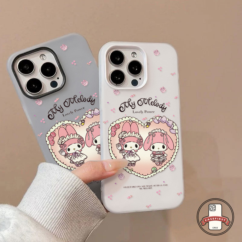 การ์ตูนรักหัวใจเมโลดี้โบว์โบว์ เคส Realme C75 C73 C55 14X C51S C15 C53 C21Y C61 C20A C2 7i NOTE 60 6