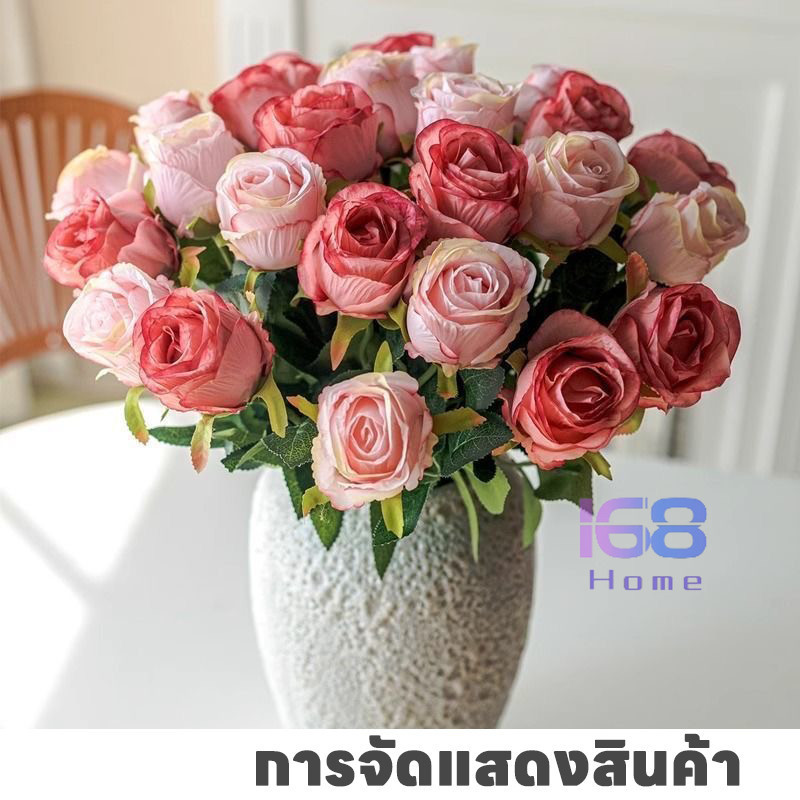 168ดอกกุหลาบ งานฝีมือสำหรับตกแต่งวันวาเลนไทน์ ของขวัญวันเกิด ดอกไม้ประดิษฐ์ ช่อดอกไม้ทำจากกระดาษดอกไม้ที่ไม่เคยเหี่ยวเฉา - รูปที่ 6