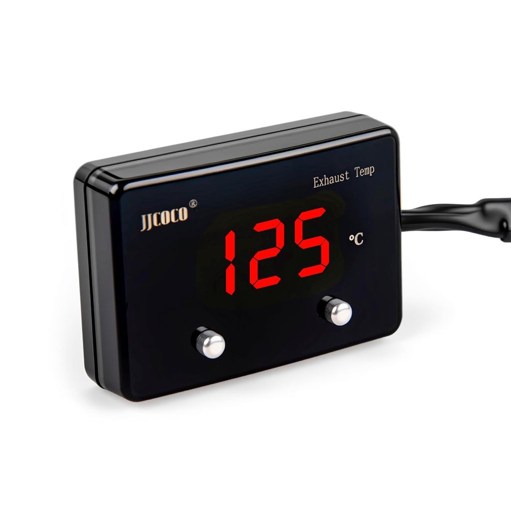 Exhaust Gas Temperature EGT Gauge 1000 ℃ Pyrometer Kit - LED Digital Display with EGT Sensor for Die