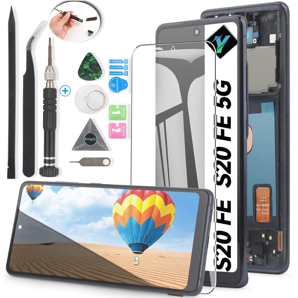 Screen for Samsung Galaxy S20 FE 2022/S20 FE 5G Screen Replacement for Samsung S20 FE SM-G781 G781B 