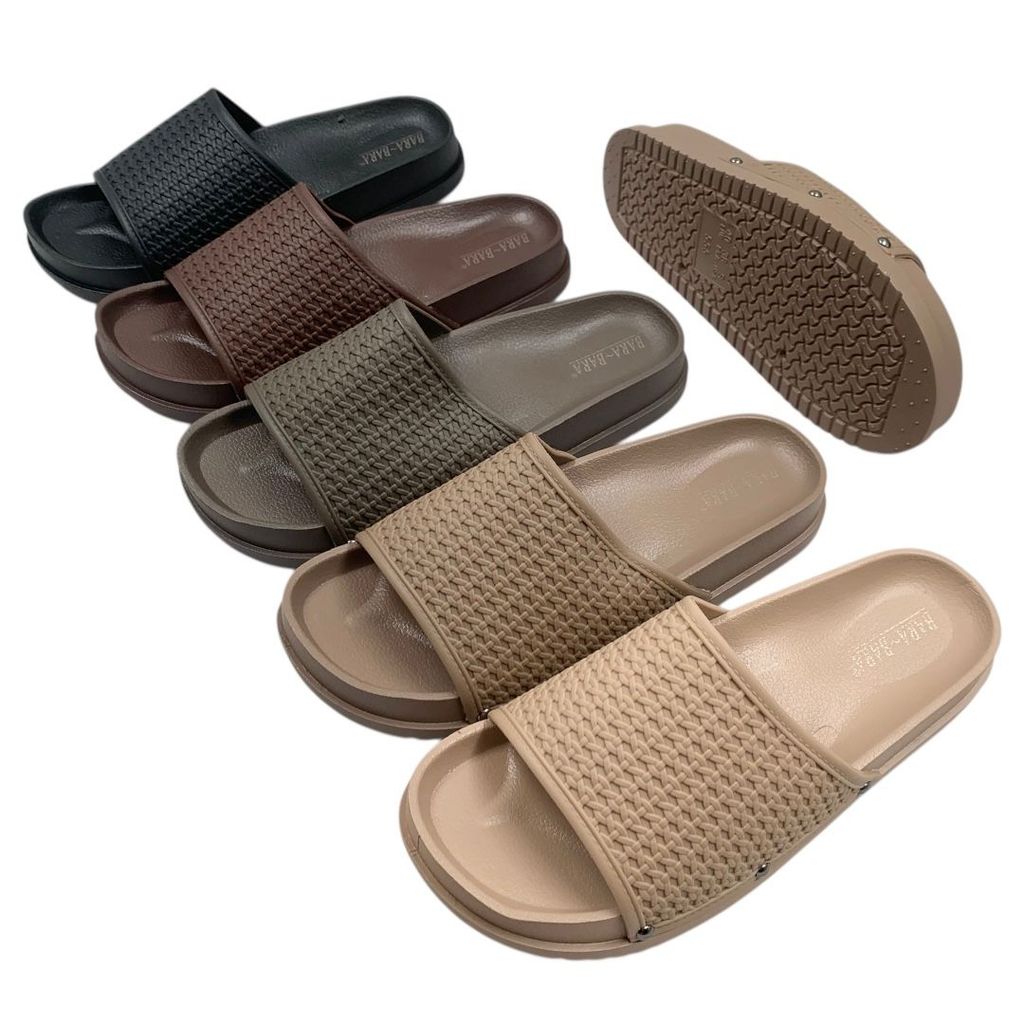 BARA BARA รองเท้าแตะยางทอผู้หญิงนําเข้า WS555-BRKA (AX6)