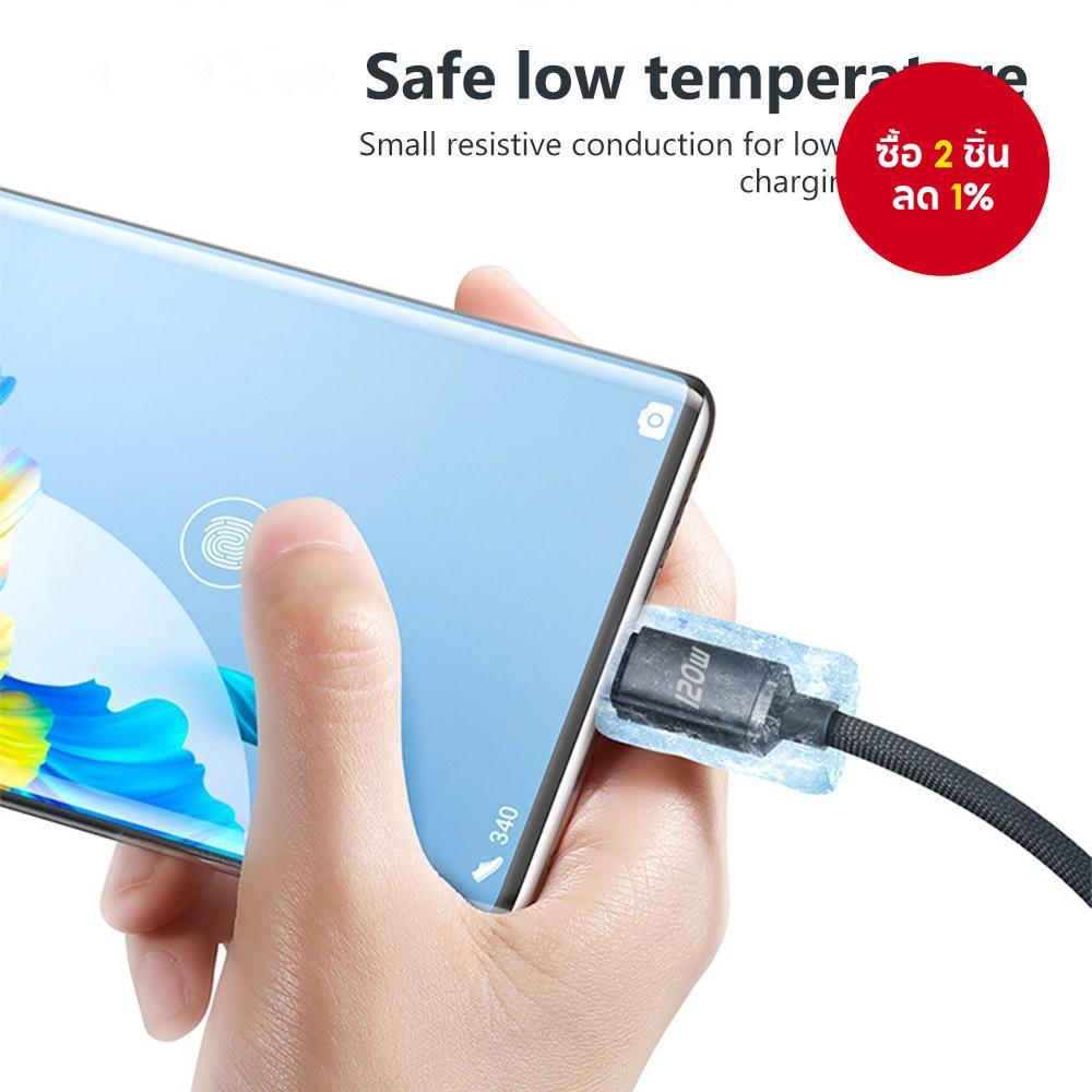 สายชาร์จ Type C ถึง Type C ขนาด 120W ใหม่ล่าสุด สำหรับโทรศัพท์มือถือซัมซุง รองรับการชาร์จเร็ว USB C สายชาร์จข้อมูลด่วน