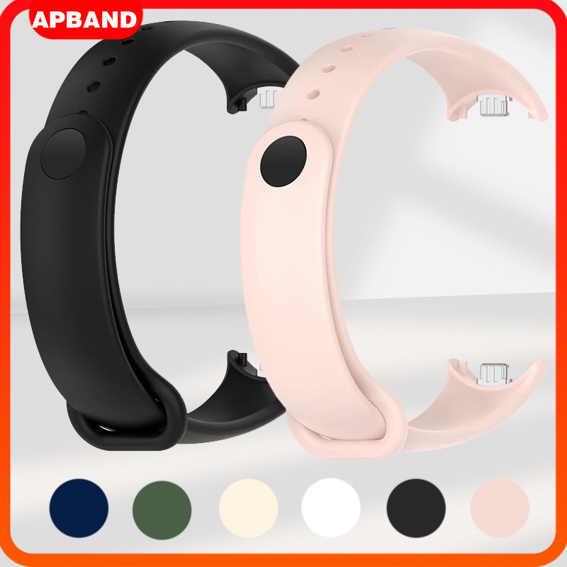 สายรัดซิลิโคนสำหรับ for Smartwatch Xiaomi Mi Band 10 9 8 NFC สายยาง สายรัดสปอร์ต สำหรับ for Miband 10 9 8